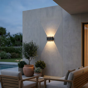 Modern Outdoor LED Up and Down Wall Lights for Garage Patio