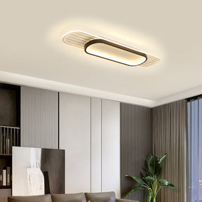 Contemporary Iron Living Room Flush Mount LED Ceiling Light