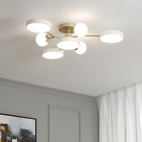 Modern Multi Arm Glass LED Flush Mount Ceiling Lights for Living Room