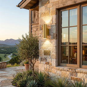 Atlas Dual Beam Outdoor Wall Light