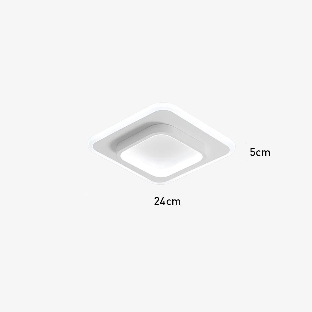 Nova Art Deco White LED Ceiling Lights
