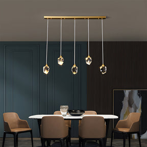 Creative Modern Crystal Gold Raindrop Chandelier