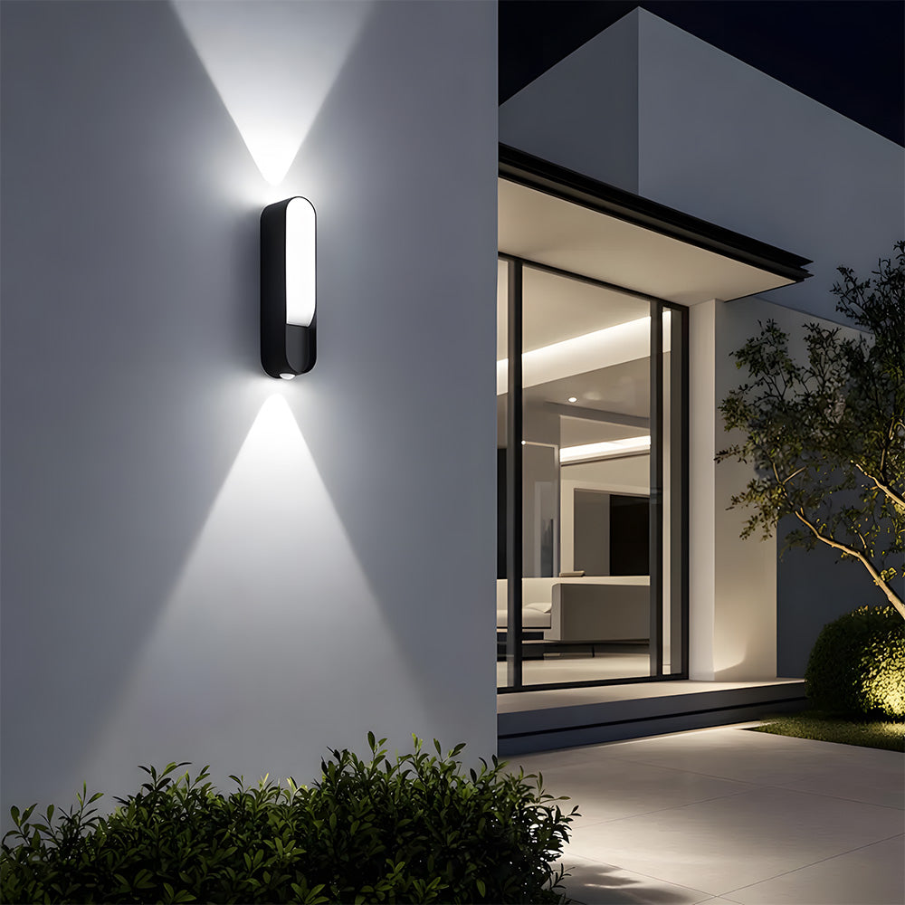 Up and Down Motion Sensor Aluminium Outdoor Wall Lights for Doorways