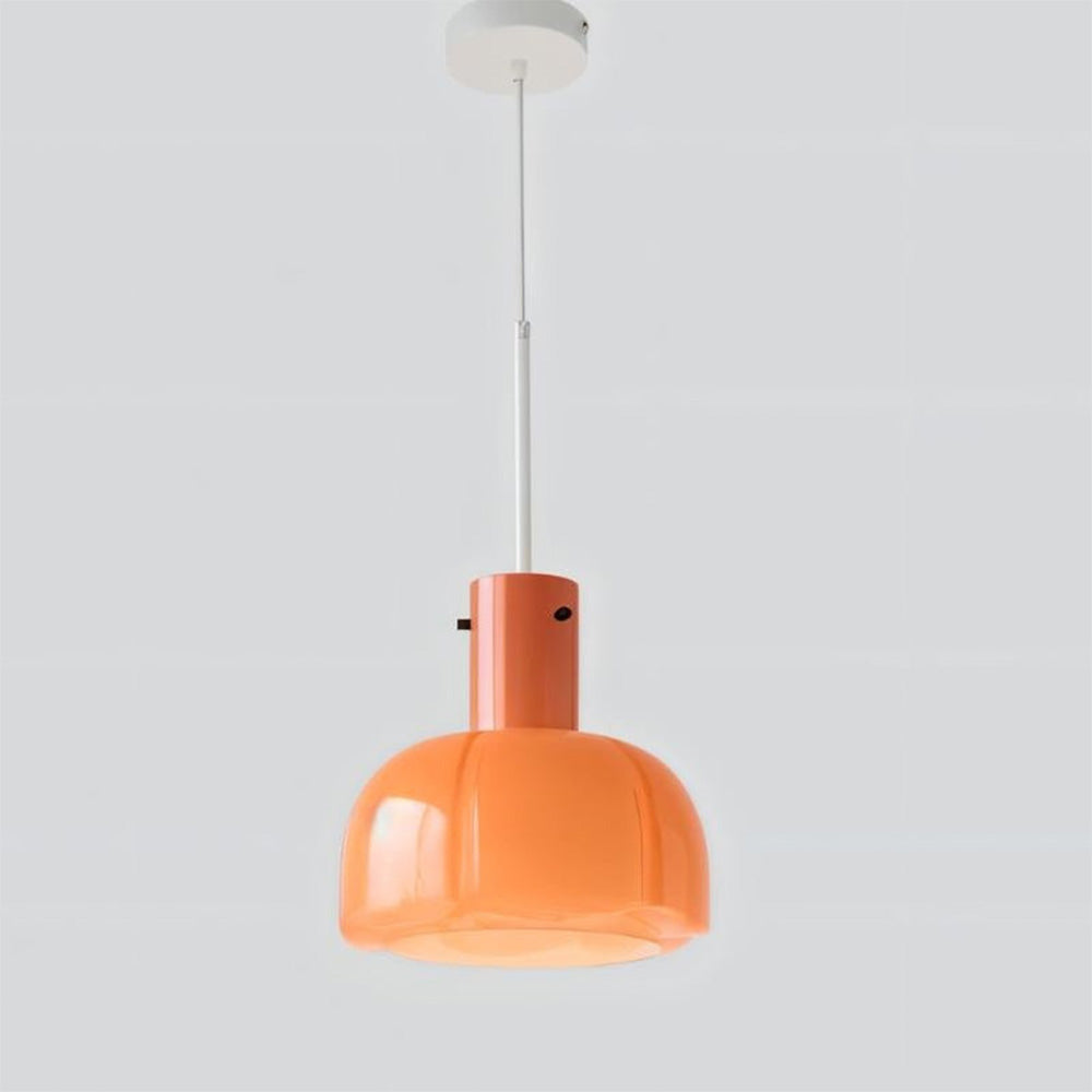 Minimalism Glass Flower Shape Pendant Light