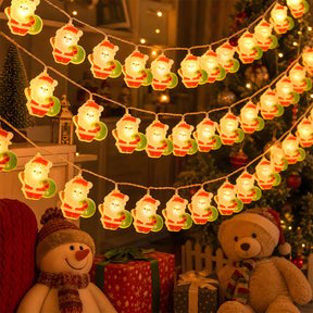 Santa Claus Christmas Tree Snowman Decorative String Lights