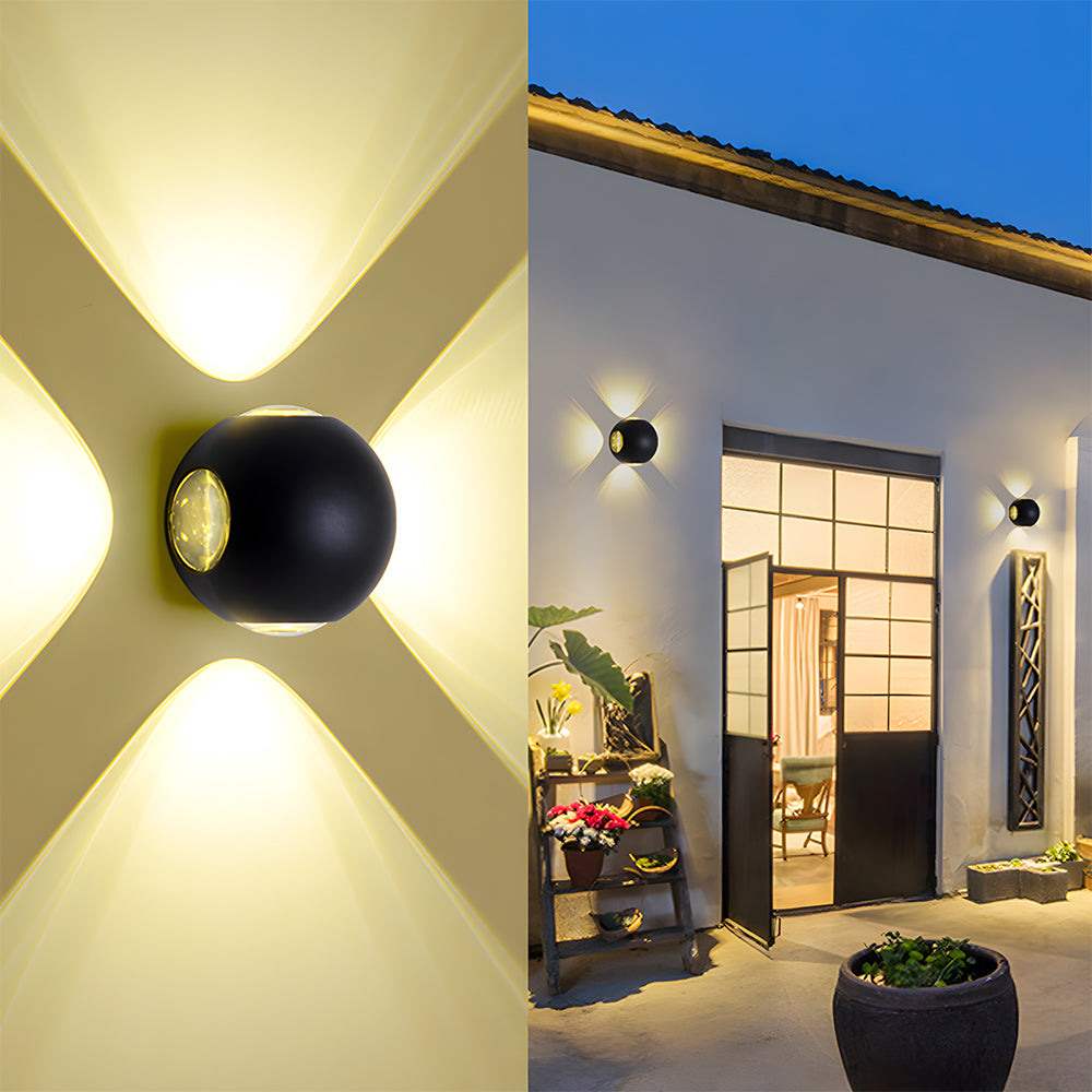 Outdoor Waterproof Exterior LED Wall Lights for Entryway Garage Patio in Warm White