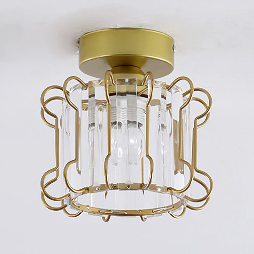 Industrial Glass Ceiling Lights For Hallway