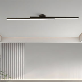 Modern Black Long Strip LED Ceiling Lights