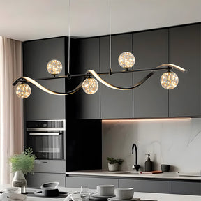 Modern Pendant Lights LED Linear Kitchen Island Lighting