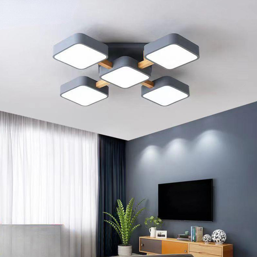 Modern Macaron LED Ceiling Lighting For Bedroom