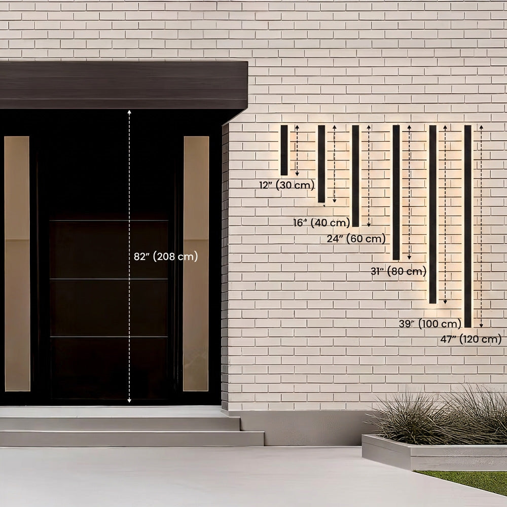Modern Decor Acrylic Black Outdoor LED Wall Lights