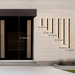 Modern Decor Acrylic Black Outdoor LED Wall Lights