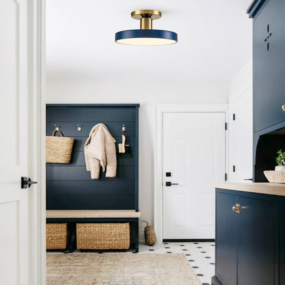 Simple Blue Bedroom LED Ceiling Lights