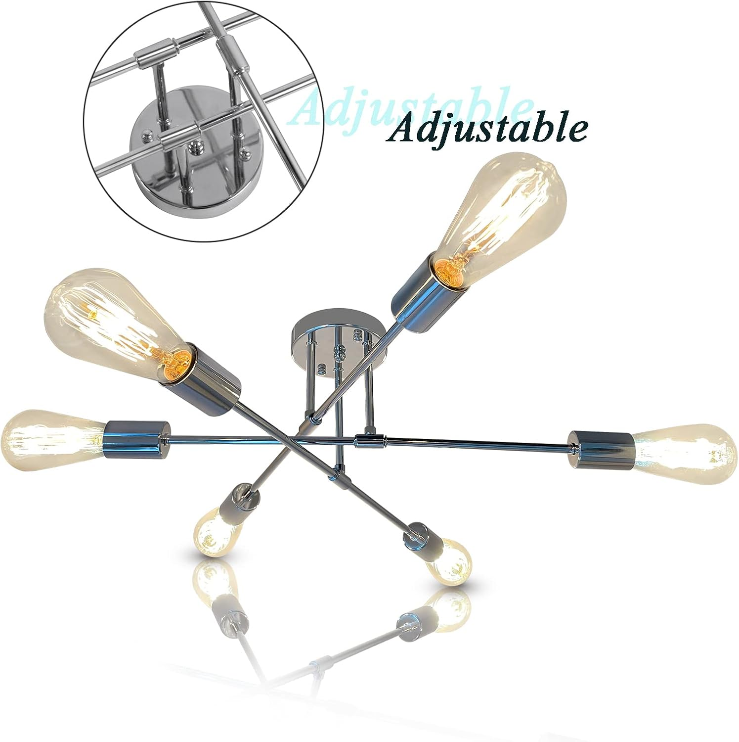 Multi-Heads Creative Iron Bedroom Ceiling Lights