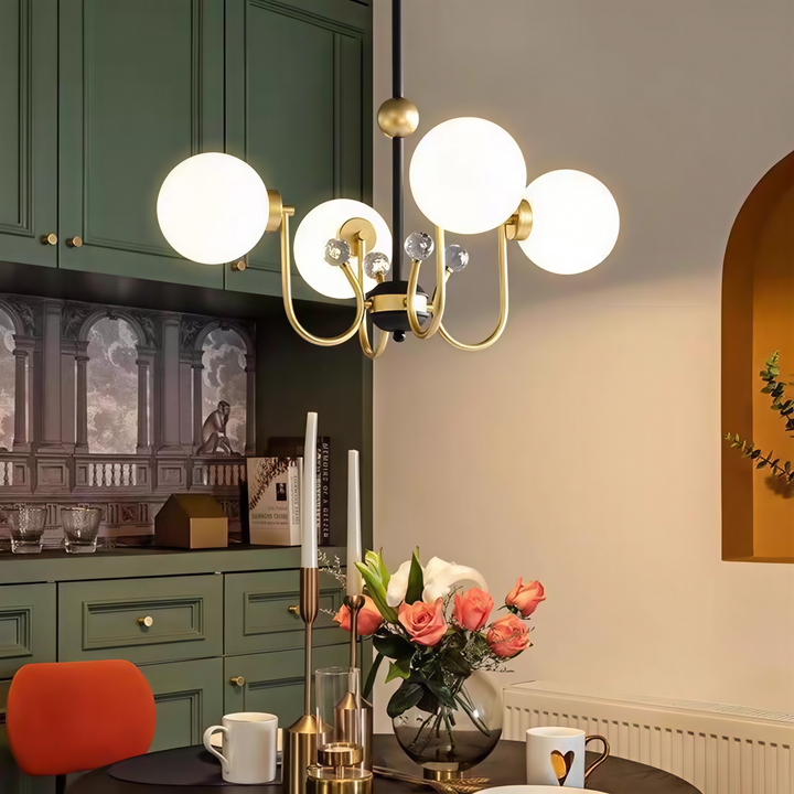 Black Adjustable Sputnik Chandeliers