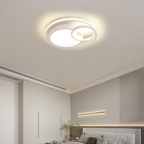 Modern Round LED Ceiling Lights Bedroom Art Decor