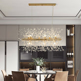 Nordic Luxury Crystal Dining Pendant Light for Kitchen Island