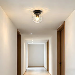 Modern Glass Globe Hallway Light Fixture for Porch Entryway