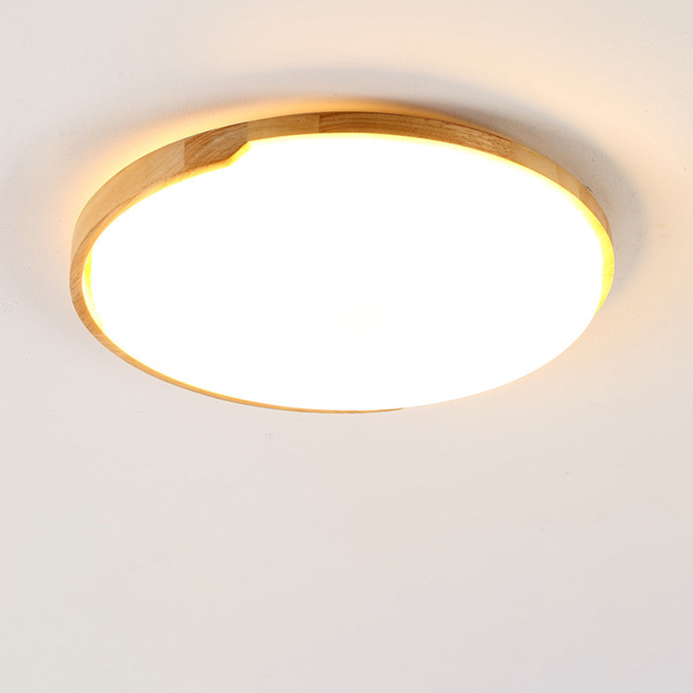 Minimalist Wood And Acrylic LED Ceiling Light For Living Room