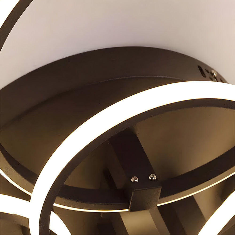 Unique Design Circle Rings Metal LED Ceiling Light