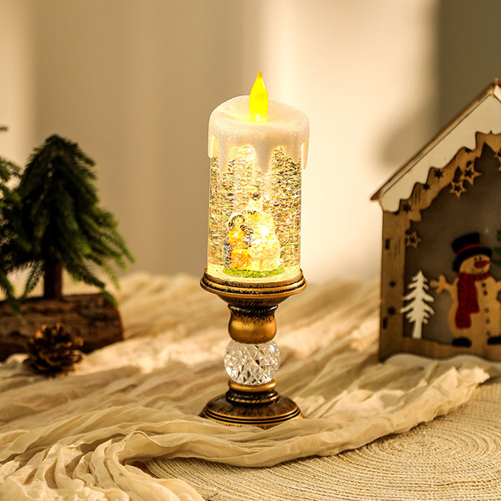 Warm Transparent Candles Plastic LED Christmas Lightings