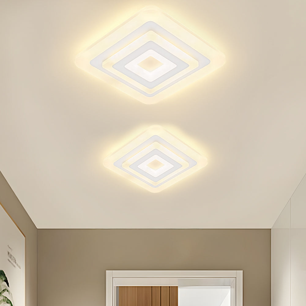 Modern Minimalism Square LED Flat Mounted Ceiling Light