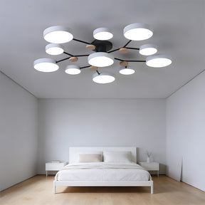 Modern Semi Flush LED Ceiling Lights for Bedroom Living Room