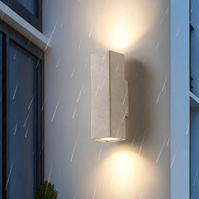 Modern Concrete Up and Down Outdoor Wall Lights for Porch Patio