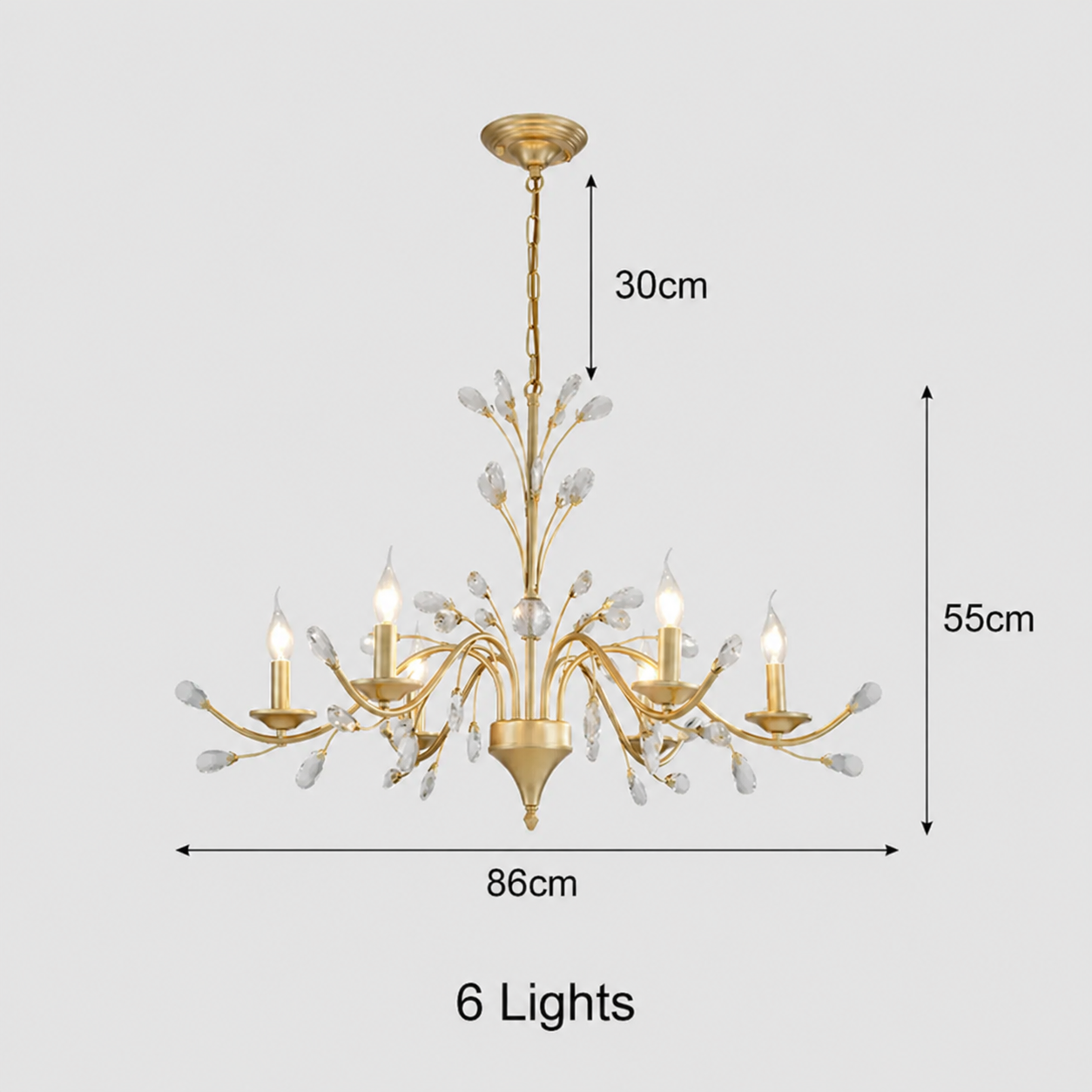 Modern Floral and Clear Glass Leaf Crystal Pendant Lights for Kitchen Island