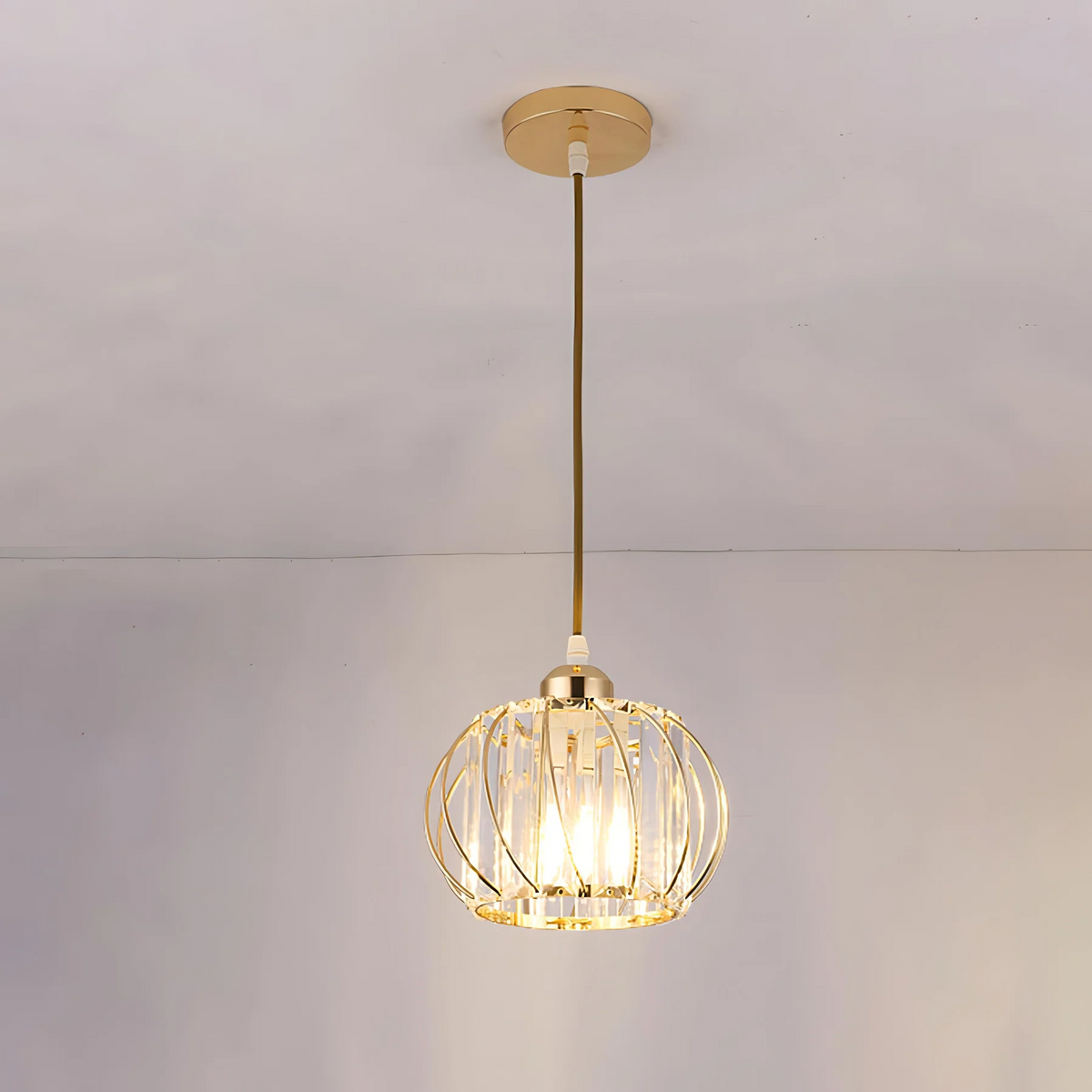 Nordic Simple Globular Glass Hallway Pendant Lighting