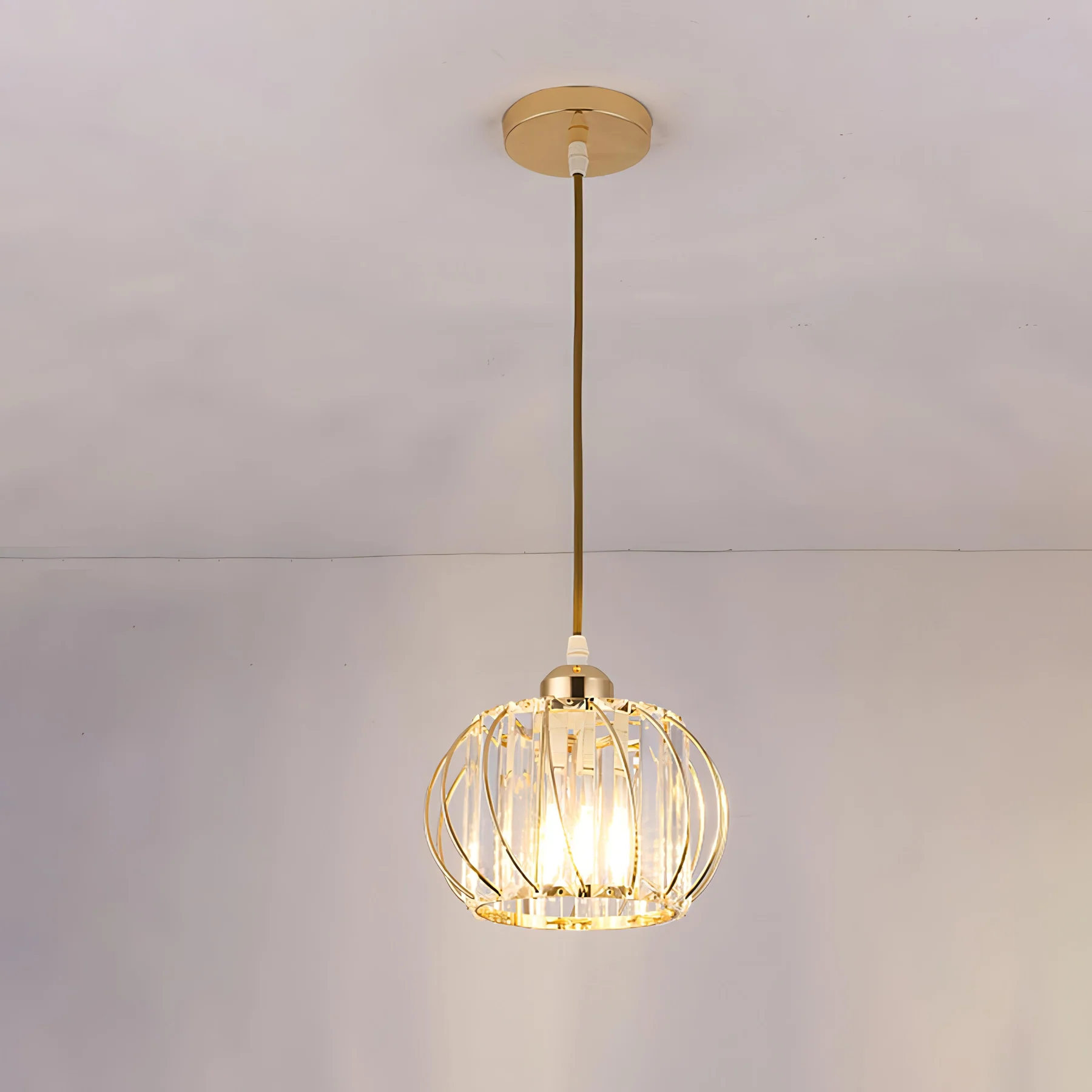 Nordic Simple Globular Glass Hallway Pendant Lighting