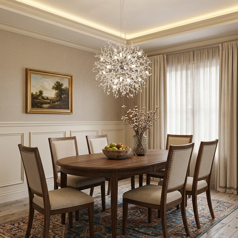 Modern Dandelion Chandelier Luxury Firework Pendant Light for Dining Room