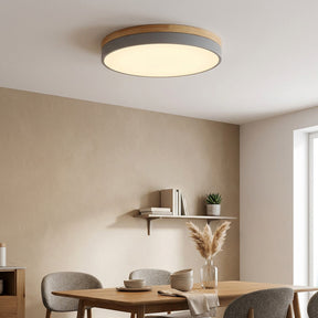 Aria Wood Flush Mount Ceiling Lamp