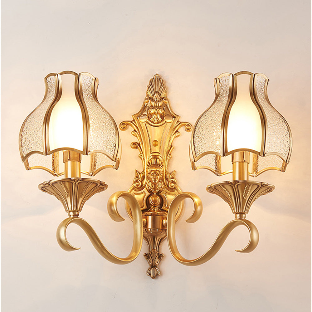 Vintage Gold Luxury Wall Sconce Light For Living Room