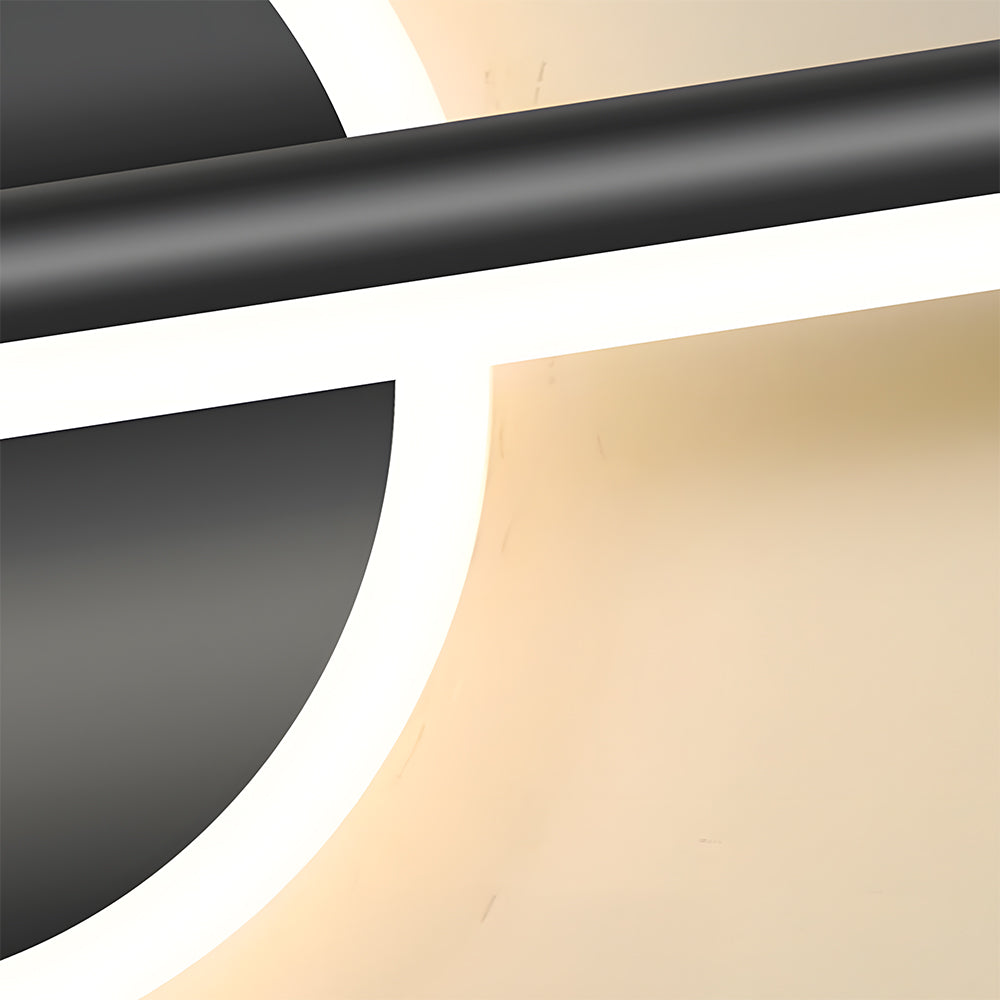 Black LED Vanity Light for Bathroom Bedroom