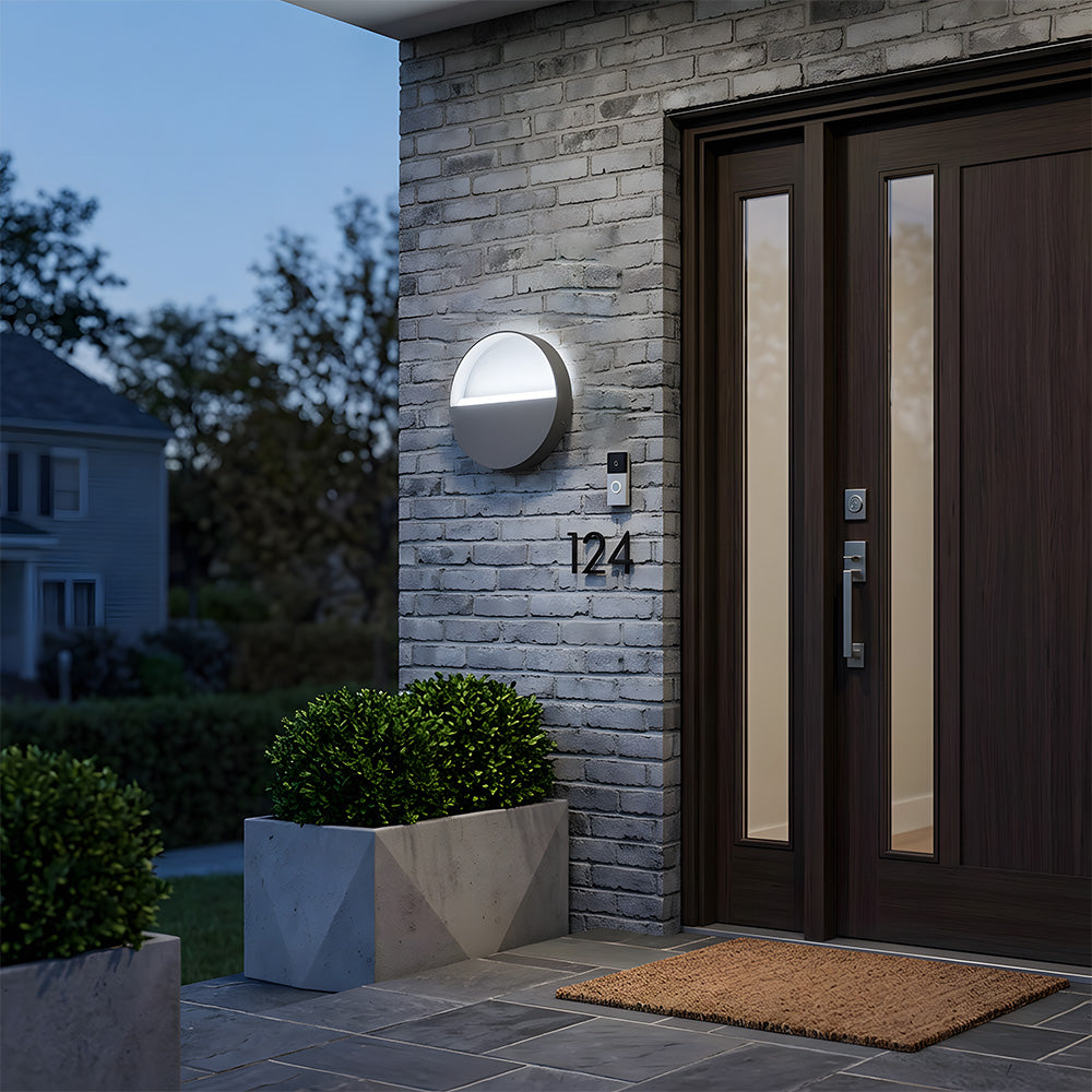 IP65 Aluminium Glass LED Outdoor Garden Wall Lights