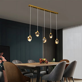 Creative Modern Crystal Gold Raindrop Chandelier