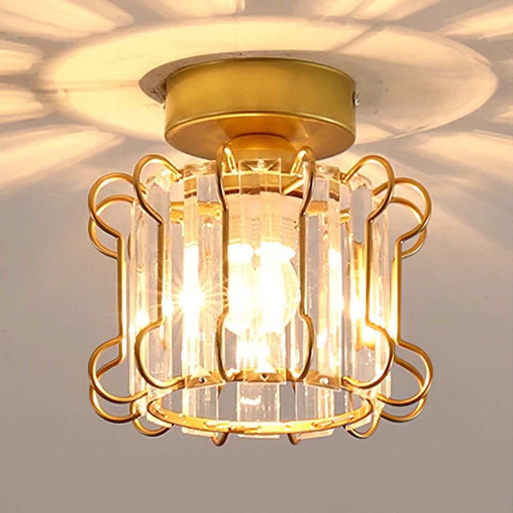 Industrial Glass Ceiling Lights For Hallway