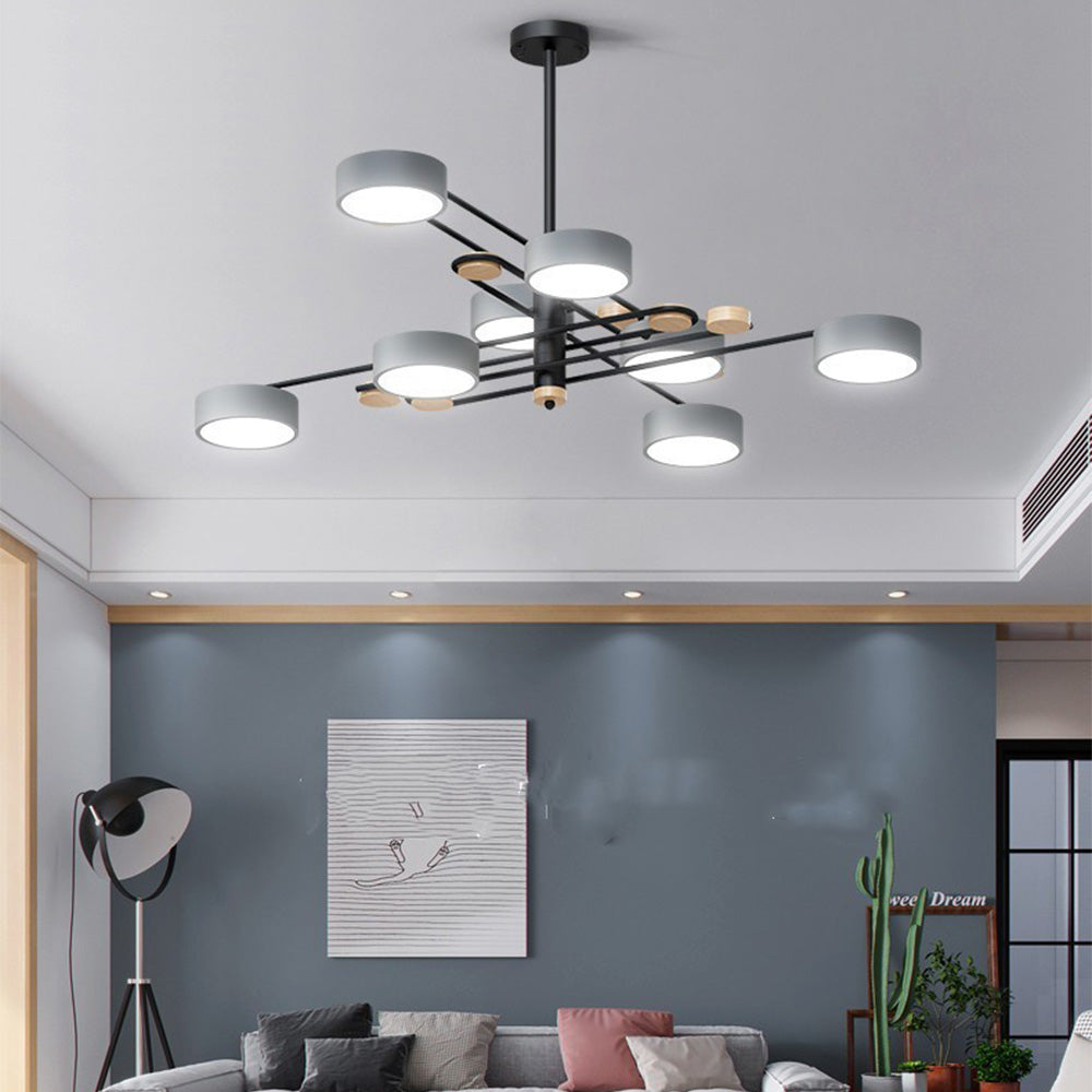 Modern Iron Living Room Multi Lights LED Ceiling Lights