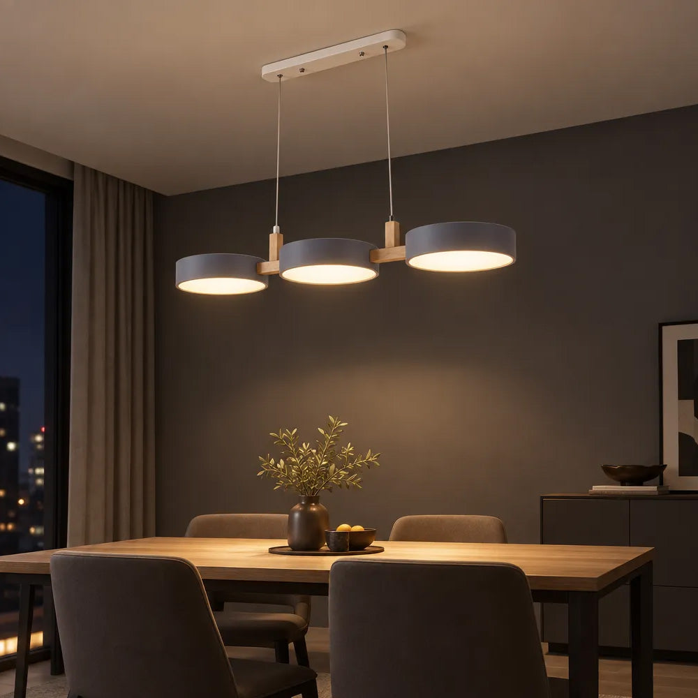 Aria Nordic Wood Pendant Chandelier