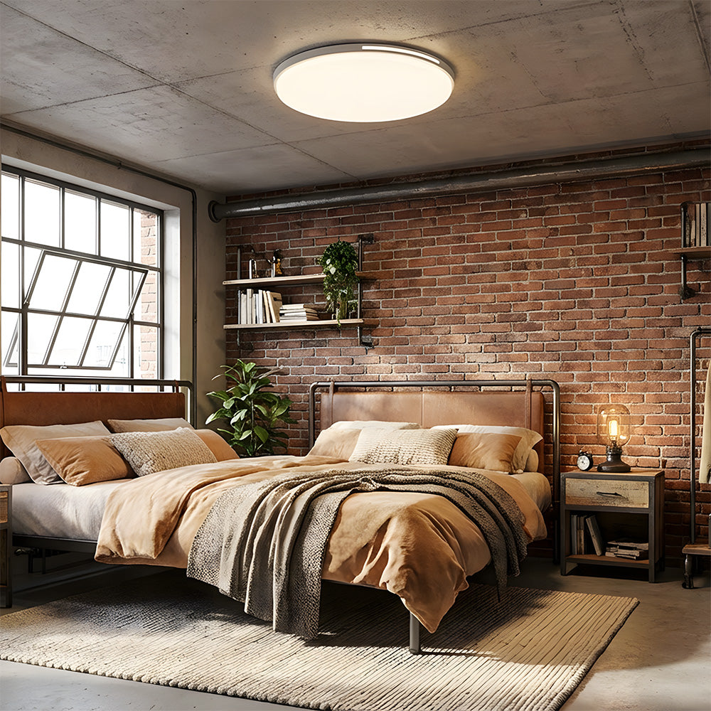 Luxury Round LED Ceiling Lights, Flush Ceiling Lamp for Bedroom, Living Room