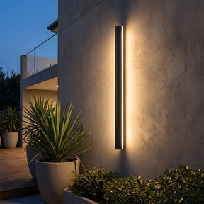 Modern Minimalist Waterproof Outdoor Linear Wall Lamp for Porch