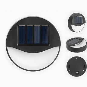 IP65 Waterproof LED Solar Outdoor Wall Lights for Step Fence Wall, Dusk-to-Dawn