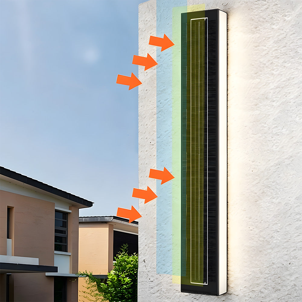 IP54 Contemporary Outdoor Wall Lights Solar Wall Lamp, Dusk to Dawn
