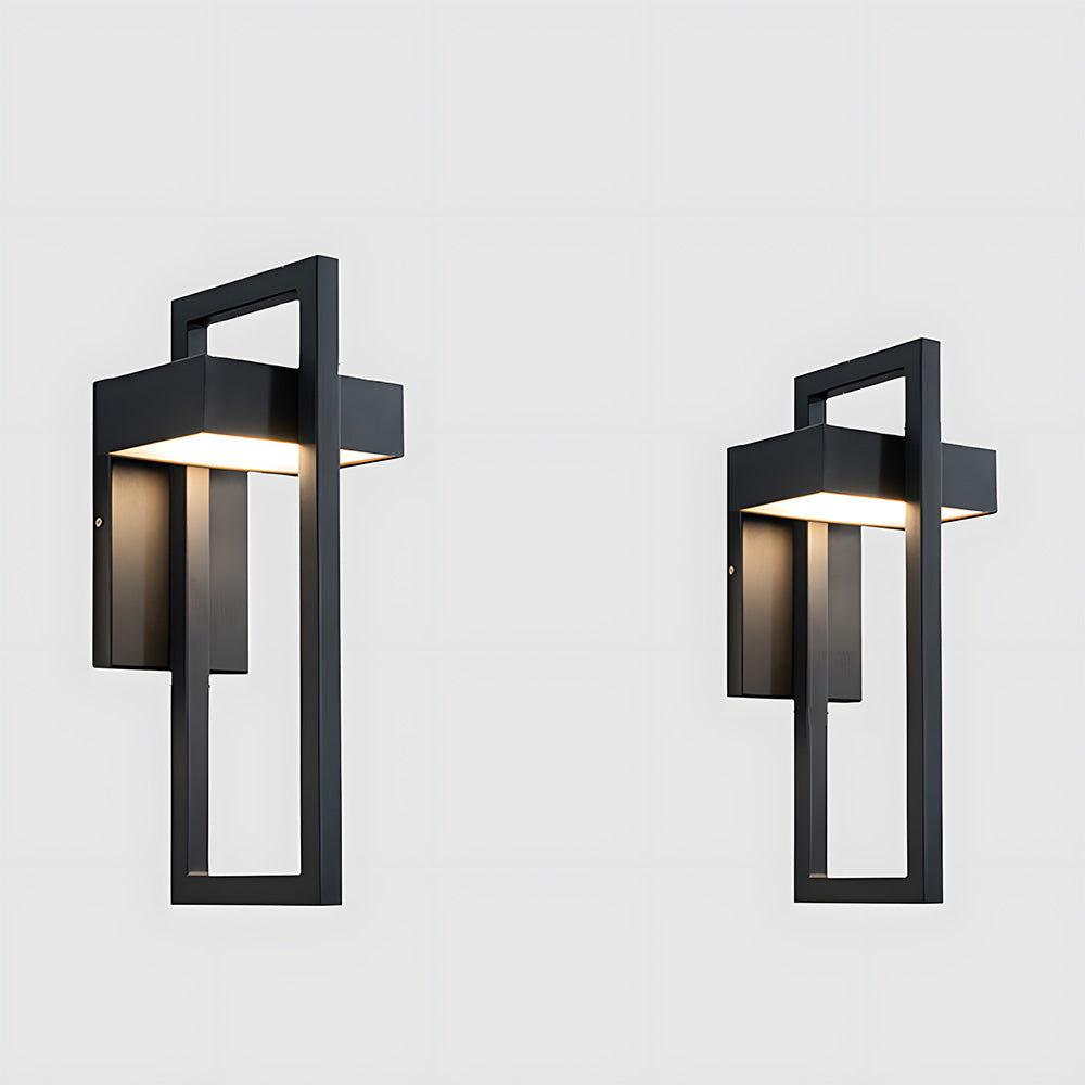 Modern Waterproof Geometric Outdoor Wall Lights for Porch Entrance