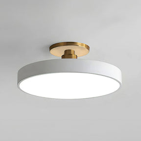 Modern Concise Circular LED Semi Flush Mount Ceiling Light