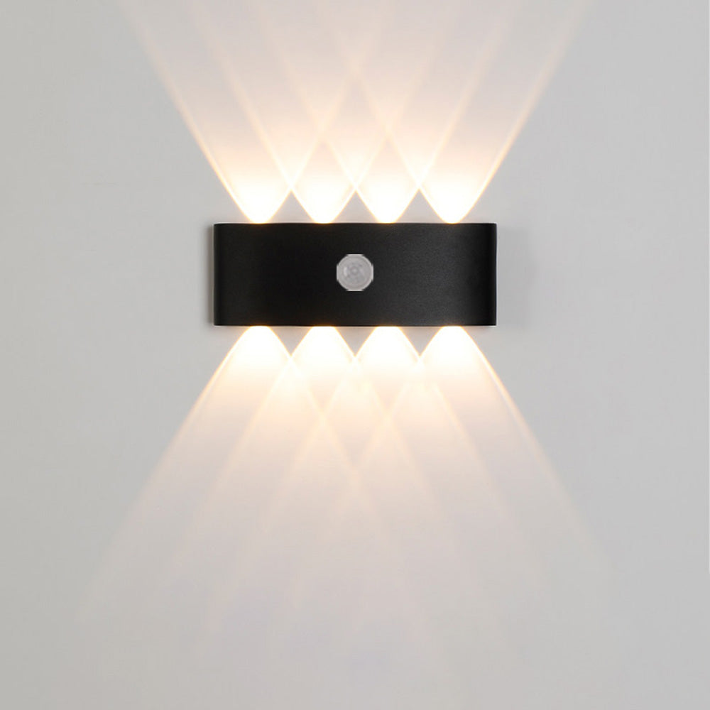 IP65 Modern Up and Down LED PIR Outdoor Wall Light