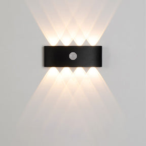 IP65 Modern Up and Down LED PIR Outdoor Wall Light