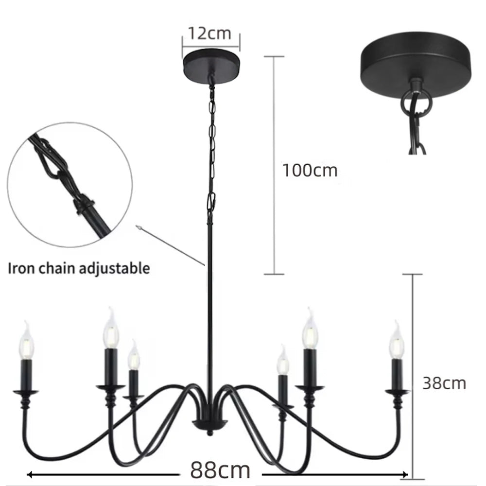 Simple Modern Iron Bedroom Pendant Lights