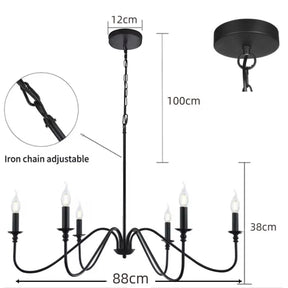 Simple Modern Iron Bedroom Pendant Lights